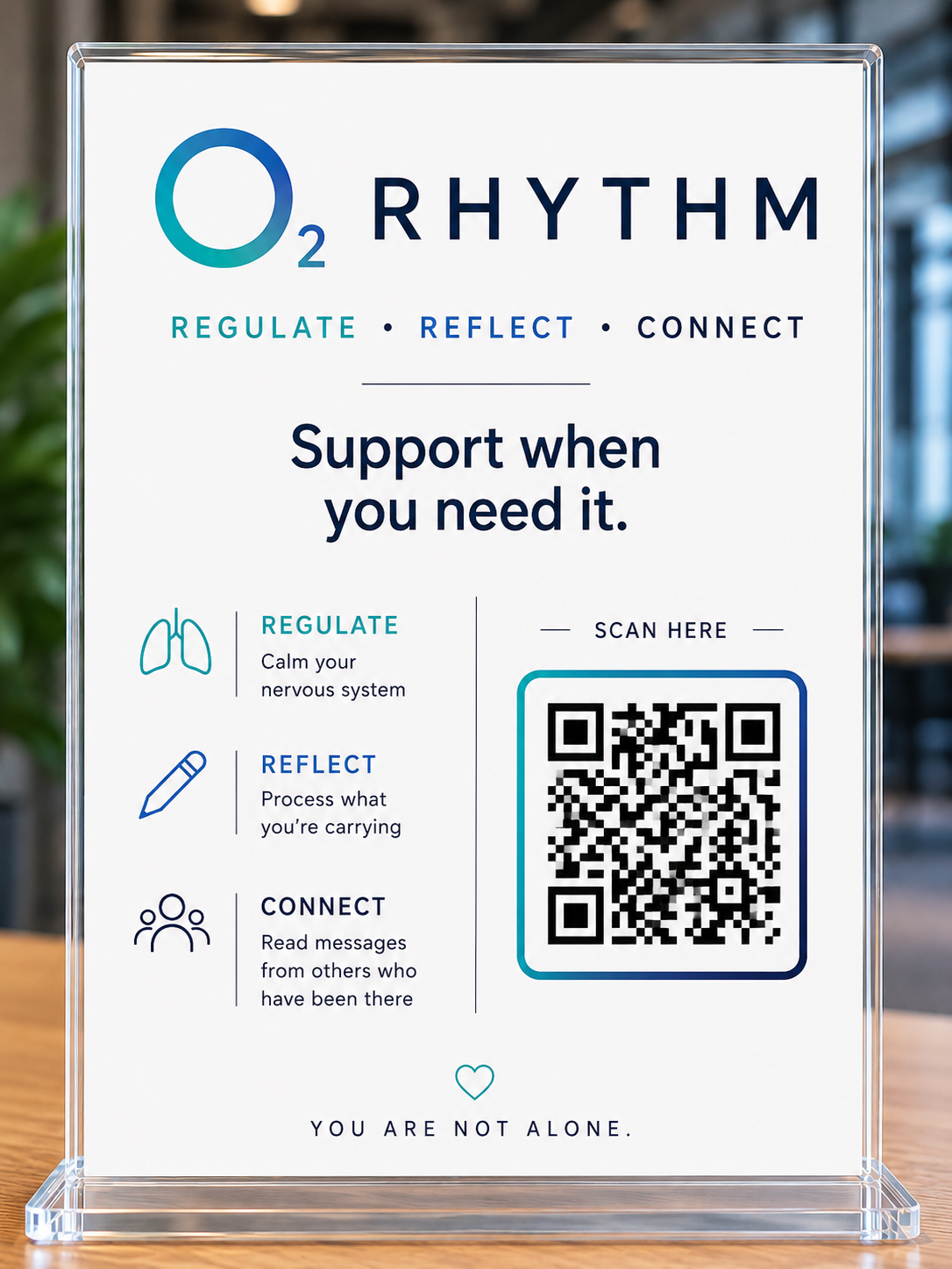 O₂ Rhythm QR station