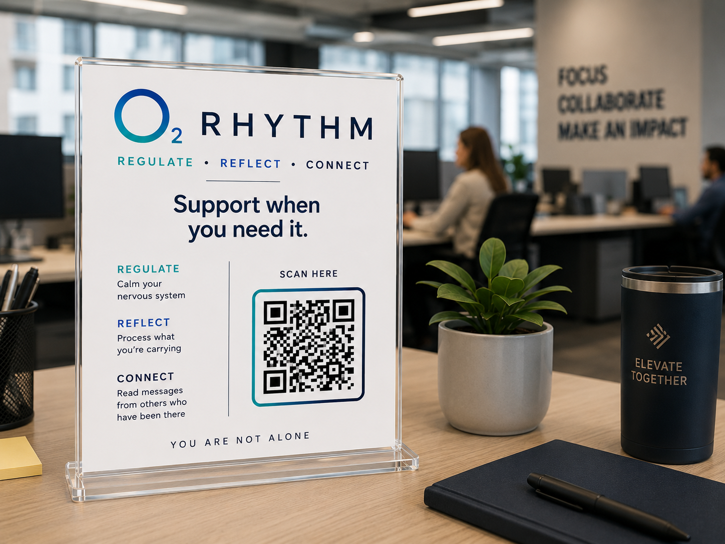 O₂ Rhythm in a workplace setting